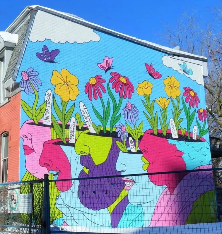 Mural by Kuntzle at 3667 Rue Saint-Urbain, Montréal, QC.